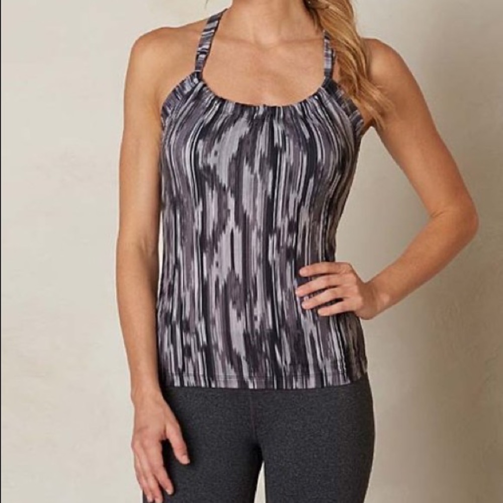 Prana Quinn Mono Rainblur Tank Top w/ Built-in Bra
